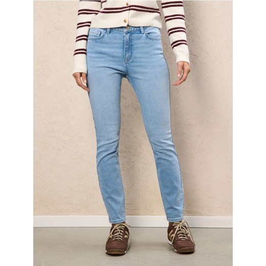 Sinsay - Spodnie jeansowe skinny - niebieski ze sklepu Sinsay w kategorii Jeansy damskie - zdjęcie 186221548