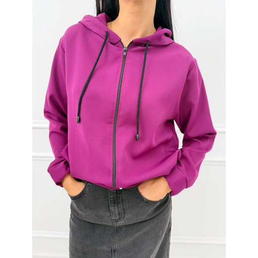 Fioletowa Bluza z Kapturem Modnakiecka.pl 42 ModnaKiecka.pl