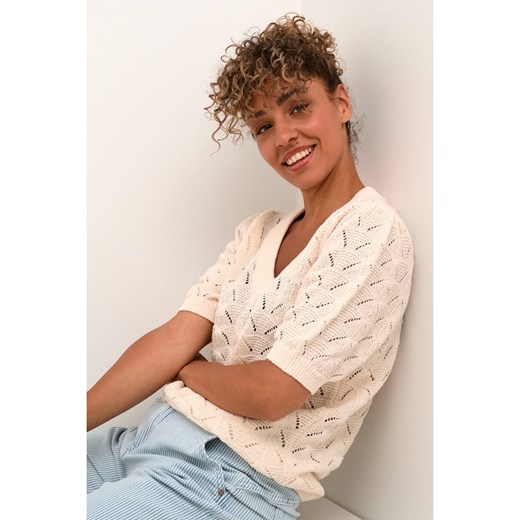 Kaffe Sweter w kolorze beżowym Kaffe S okazja Limango Polska