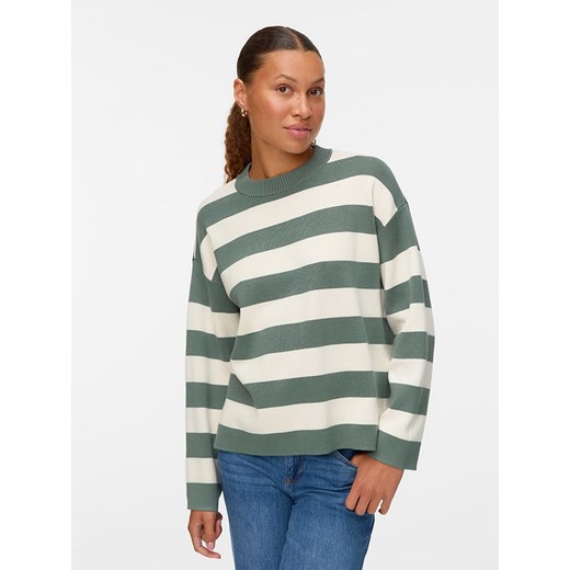 Vero Moda Sweter w kolorze zielono-kremowym Vero Moda XS Limango Polska okazyjna cena