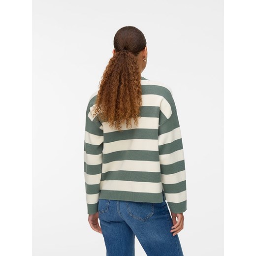 Vero Moda Sweter w kolorze zielono-kremowym Vero Moda XL okazyjna cena Limango Polska