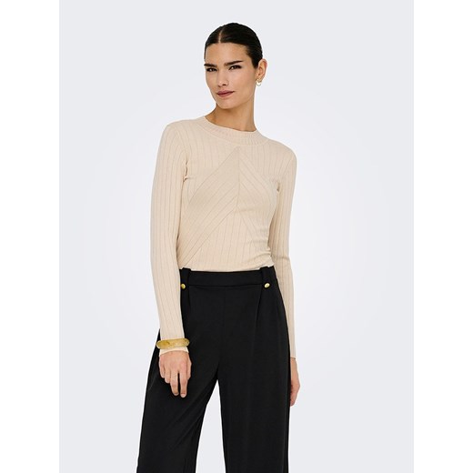 JDY Sweter w kolorze beżowym ze sklepu Limango Polska w kategorii Swetry damskie - zdjęcie 186223578