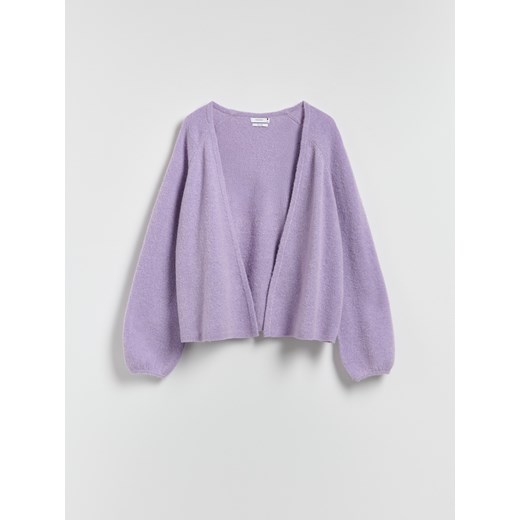 Reserved - Kardigan z dodatkiem wełny - lawendowy Reserved L Reserved