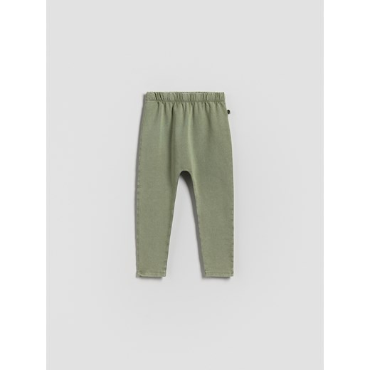 Reserved - Bawełniane legginsy - ciemnozielony ze sklepu Reserved w kategorii Spodnie chłopięce - zdjęcie 186224557