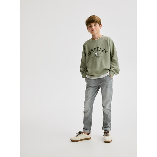 Reserved - Bluza z nadrukiem - jasnozielony ze sklepu Reserved w kategorii Bluzy chłopięce - zdjęcie 186224578