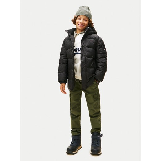 Tommy Hilfiger Kurtka zimowa KB0KB10002 Czarny Regular Fit ze sklepu MODIVO w kategorii Kurtki chłopięce - zdjęcie 186226065