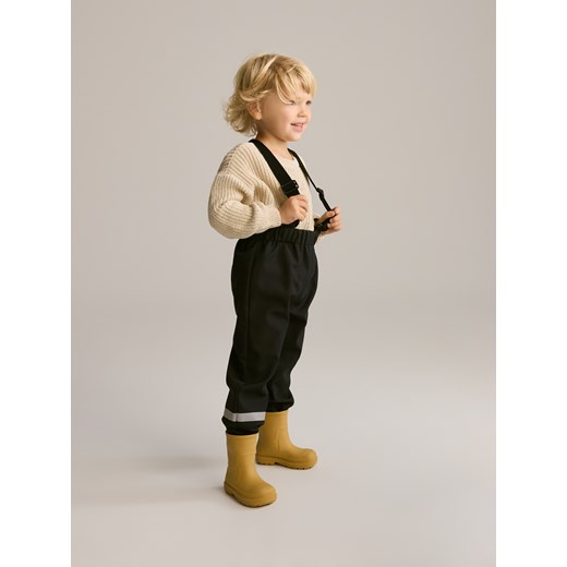 Reserved - Spodnie na szelkach - ciemnoszary ze sklepu Reserved w kategorii Spodnie chłopięce - zdjęcie 186228499