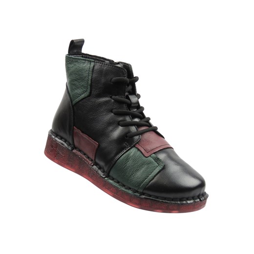 Skórzane botki damskie czarne Cambell 25-15306 ze sklepu ulubioneobuwie w kategorii Botki - zdjęcie 186228718