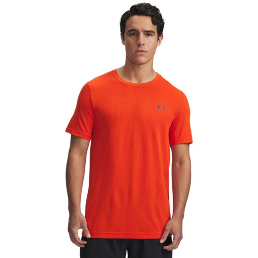 Męska koszulka treningowa Under Armour Vanish Seamless Novelty SS - pomarańczowa ze sklepu Sportstylestory.com w kategorii T-shirty męskie - zdjęcie 186230098