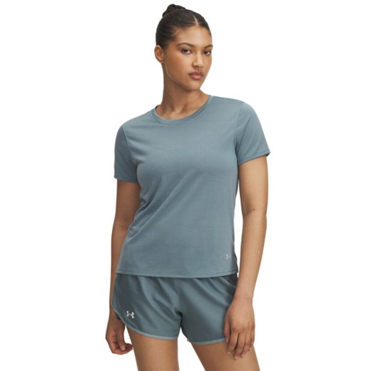Damska koszulka do biegania Under Armour UA Launch Shortsleeve - niebieska ze sklepu Sportstylestory.com w kategorii Bluzki damskie - zdjęcie 186230159