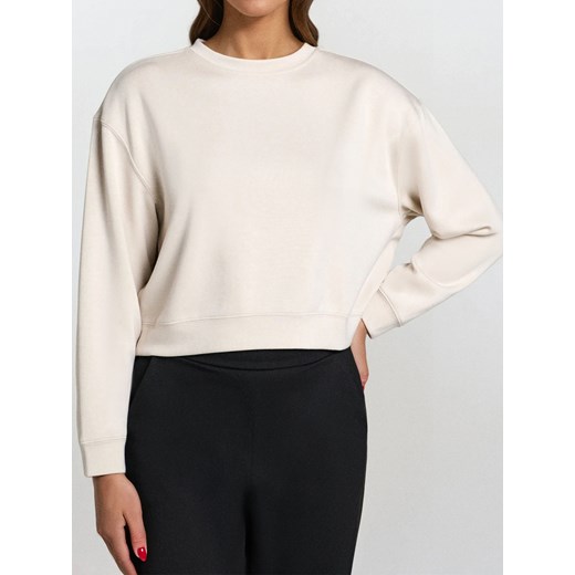 Sinsay - Bluza basic - kremowy Sinsay M Sinsay