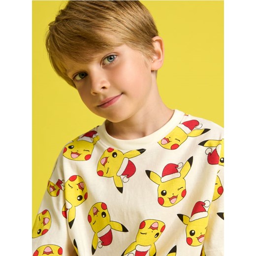 Sinsay - Koszulka Pokémon - kremowy ze sklepu Sinsay w kategorii T-shirty chłopięce - zdjęcie 186231395