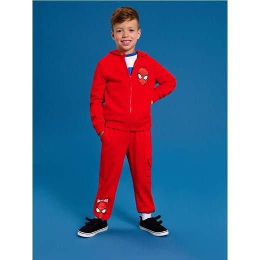 Sinsay - Spodnie dresowe Spider-Man - czerwony ze sklepu Sinsay w kategorii Spodnie chłopięce - zdjęcie 186231415