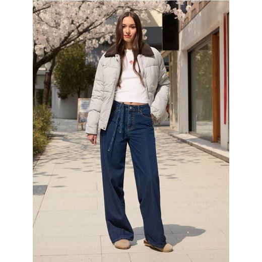 Sinsay - Koszulka z długimi rękawami - kremowy ze sklepu Sinsay w kategorii Bluzki damskie - zdjęcie 186231508