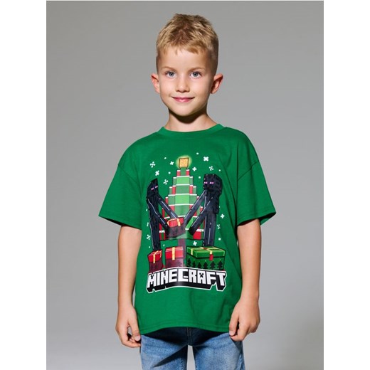 Sinsay - Koszulka Minecraft - zielony ze sklepu Sinsay w kategorii T-shirty chłopięce - zdjęcie 186231579