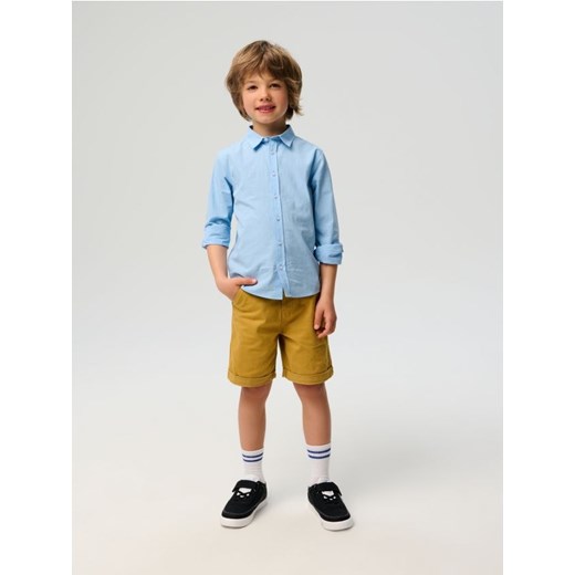 Sinsay - Szorty jeansowe z podwijanymi nogawkami - żółty ze sklepu Sinsay w kategorii Spodenki chłopięce - zdjęcie 186232725