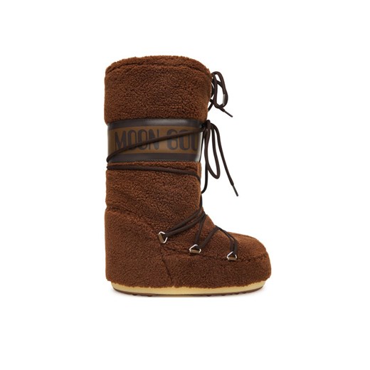 Moon Boot Śniegowce Mb Icon Fleece 80D1403080 Brązowy ze sklepu MODIVO w kategorii Buty zimowe dziecięce - zdjęcie 186233228