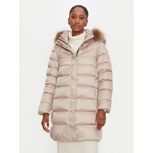 Hetregó Płaszcz zimowy Leonie 8N603M Beżowy Regular Fit 46 MODIVO