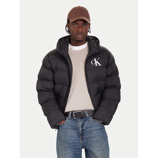 Calvin Klein Jeans Kurtka zimowa LV04RD528G Czarny Regular Fit ze sklepu MODIVO w kategorii Kurtki męskie - zdjęcie 186233288