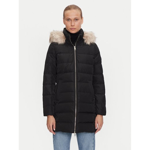 Tommy Hilfiger Płaszcz zimowy Heritage WW0WW43234 Czarny Regular Fit ze sklepu MODIVO w kategorii Kurtki damskie - zdjęcie 186233348
