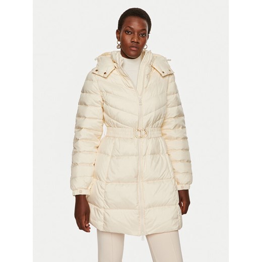 TWINSET Kurtka puchowa 242TP2182 Beżowy Slim Fit ze sklepu MODIVO w kategorii Kurtki damskie - zdjęcie 186233395