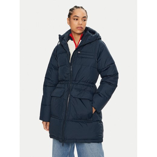 Tommy Jeans Kurtka zimowa DW0DW18842 Granatowy Regular Fit ze sklepu MODIVO w kategorii Kurtki damskie - zdjęcie 186233397