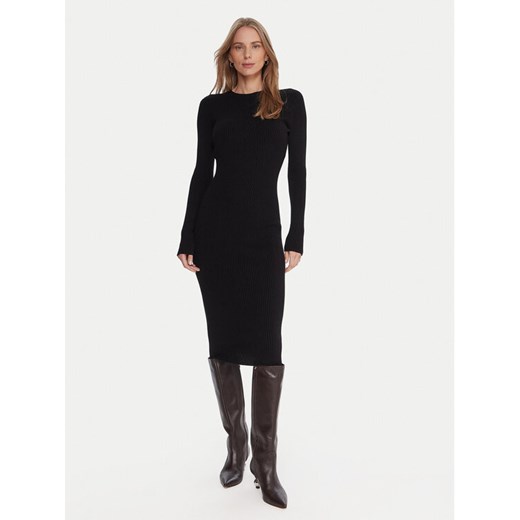 Kontatto Sukienka dzianinowa 3M0829C Czarny Slim Fit ze sklepu MODIVO w kategorii Sukienki - zdjęcie 186233505