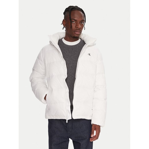 Calvin Klein Jeans Kurtka puchowa LV04RC518G Biały Regular Fit ze sklepu MODIVO w kategorii Kurtki męskie - zdjęcie 186233556