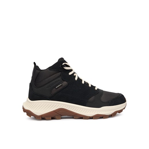 Trekkingi Merrell Tempo Sol Mid J038731 Czarny ze sklepu eobuwie.pl w kategorii Buty trekkingowe męskie - zdjęcie 186233589