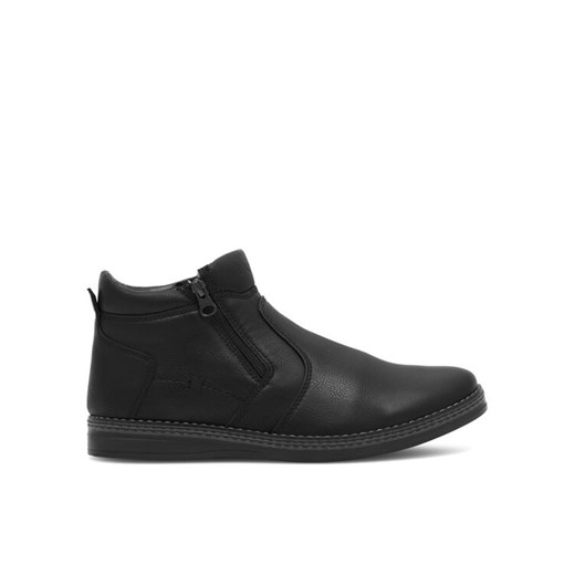 Botki Lanetti MBS-CARDIFF-10 Czarny ze sklepu eobuwie.pl w kategorii Buty zimowe męskie - zdjęcie 186233805