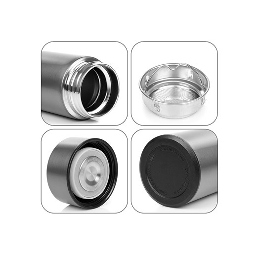 DAM Kubek termiczny w kolorze szarym - 500 ml Dam onesize wyprzedaż Limango Polska