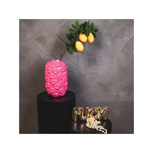 HouseVitamin Wazon &quot;Lips&quot; w kolorze różowym - wys. 27 x Ø 17 cm Housevitamin onesize promocja Limango Polska