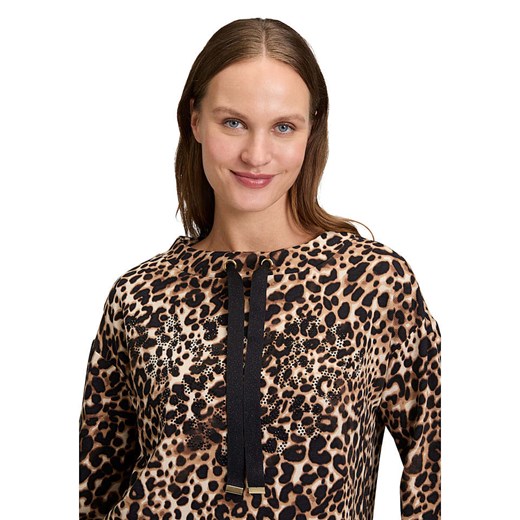 Betty Barclay Bluza w kolorze karmelowo-czarnym 36 wyprzedaż Limango Polska