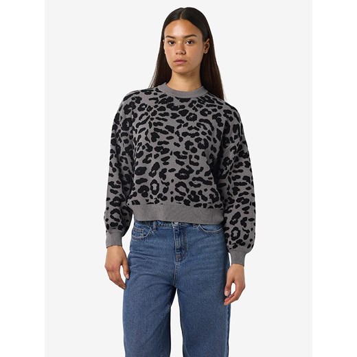 Noisy may Sweter w kolorze szaro-czarnym ze sklepu Limango Polska w kategorii Swetry damskie - zdjęcie 186239096