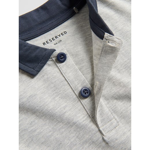 Reserved - Bawełniany longsleeve - jasnoszary Reserved 5-2 lata) Reserved