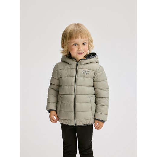 Reserved - Dwustronna kurtka - beżowy ze sklepu Reserved w kategorii Kurtki chłopięce - zdjęcie 186240536