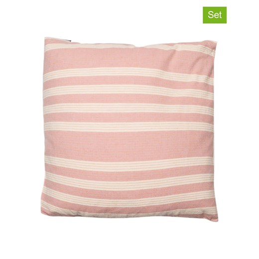 David Fussenegger Poszewki (2 szt.) &quot;Nizza&quot; w kolorze jasnoróżowym na poduszkę ze sklepu Limango Polska w kategorii Poduszki dekoracyjne - zdjęcie 186240579