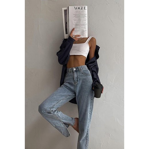 trendyol Dżinsy - Slim fit - w kolorze błękitnym Trendyol 38 wyprzedaż Limango Polska