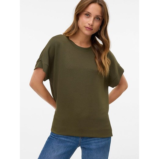 Vero Moda Koszulka w kolorze khaki ze sklepu Limango Polska w kategorii Bluzki damskie - zdjęcie 186240827