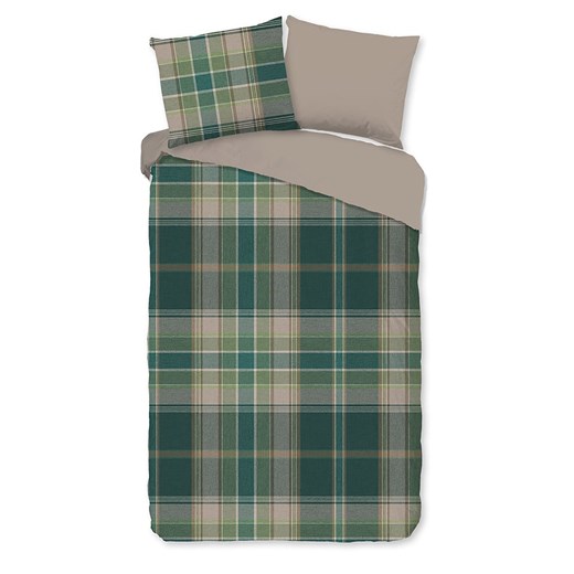 Good Morning Komplet pościeli flanelowej &quot;Dirkje&quot; w kolorze zielonym ze sklepu Limango Polska w kategorii Pościele - zdjęcie 186241026