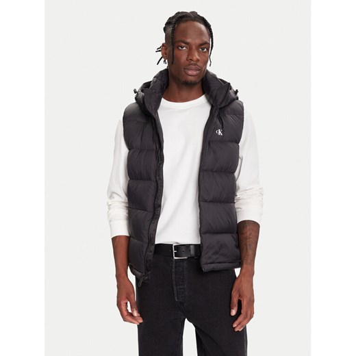 Calvin Klein Jeans Bezrękawnik LV04RD531G Czarny Regular Fit ze sklepu MODIVO w kategorii Kamizelki męskie - zdjęcie 186241727