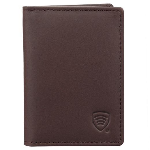 Mały  męski portfel antykradzieżowy na karty RFID z wyciąganym albumem (brąz) ze sklepu Koruma ID Protection w kategorii Etui - zdjęcie 186242236