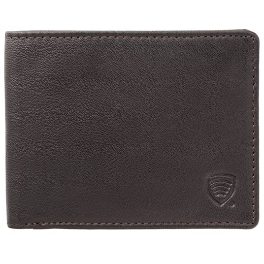 Cienki portfel męski skórzany typu SLIM (Ciemny Brąz) ze sklepu Koruma ID Protection w kategorii Portfele męskie - zdjęcie 186242738