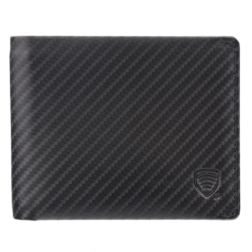 Cienki portfel męski skórzany typu SLIM (czarny, carbon) ze sklepu Koruma ID Protection w kategorii Portfele męskie - zdjęcie 186242927