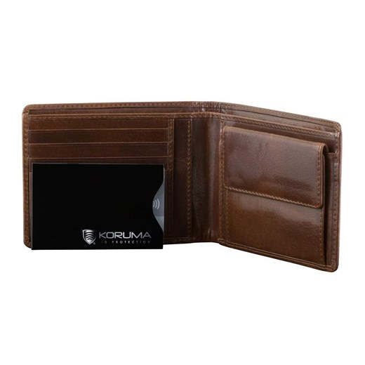 Ekranowane etui chroniące przed nieautoryzowanym odczytem kart zbliżeniowych - kolor czarny srebrne logo ze sklepu Koruma ID Protection w kategorii Etui - zdjęcie 186243248