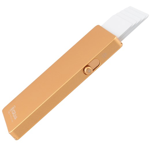 Metalowy portfel z wysuwanymi kartami i ochroną kart RFID (złoty) ze sklepu Koruma ID Protection w kategorii Portfele męskie - zdjęcie 186243378