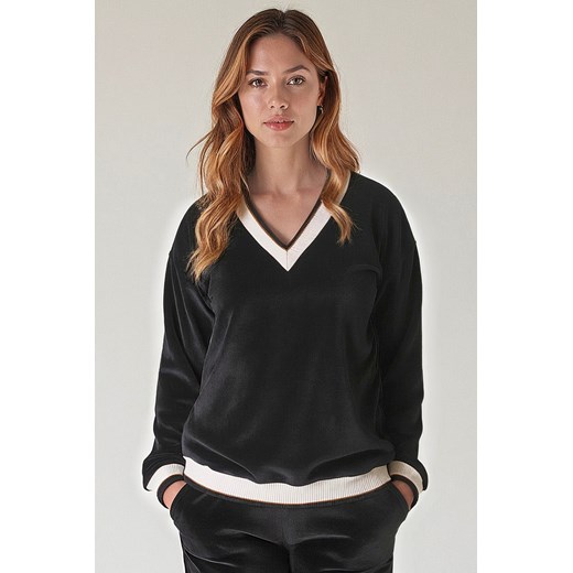 Bluza nierozpinana Vivisence 9001 czarny ze sklepu kontri.pl w kategorii Bluzy damskie - zdjęcie 186243628