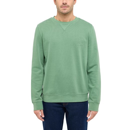 Męska Bluza Nierozpinana Mustang Style Clio Dark Ivy 1016260 6326 ze sklepu YouNeedit.pl w kategorii Bluzy męskie - zdjęcie 186244308