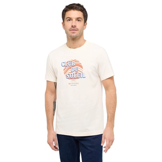 Męski T-Shirt Mustang Style Austin Whisper White 1016278 2013 ze sklepu YouNeedit.pl w kategorii T-shirty męskie - zdjęcie 186244446