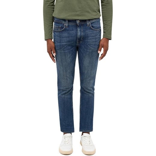 Męskie Spodnie Jeansowe Mustang Style Boston Slim Denim Blue 1014706 5000 883 ze sklepu YouNeedit.pl w kategorii Jeansy męskie - zdjęcie 186244467